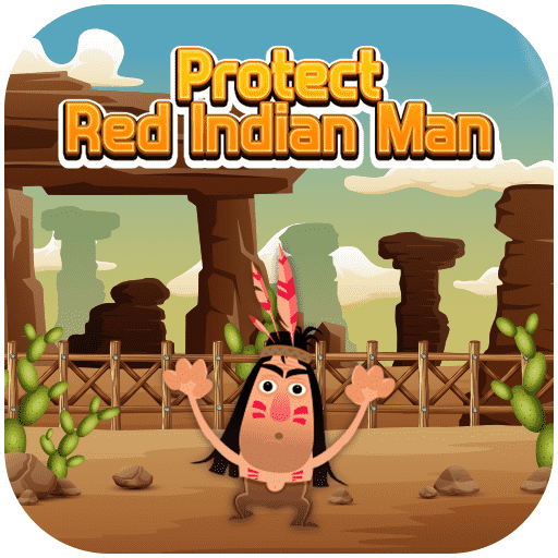 Play Protect Red Indian Man Game on Stakeygame